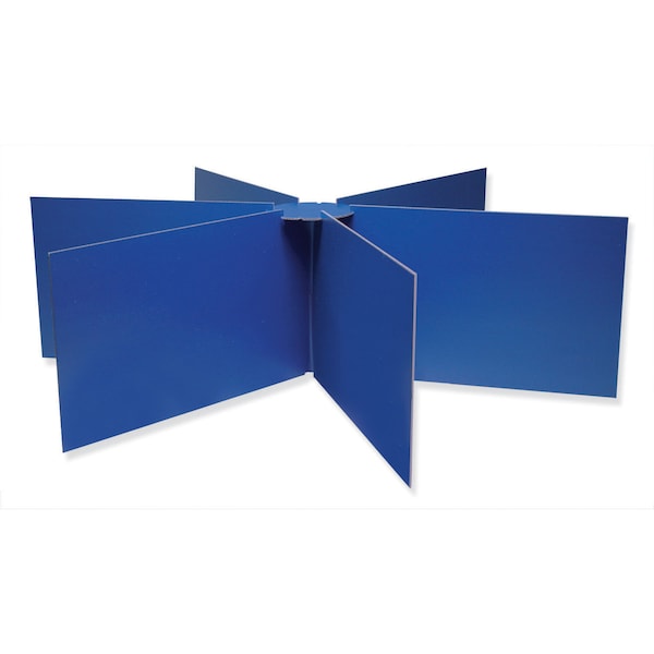 Blue Round Table Privacy Boards, 48in Dia x 14in H, 1 Board